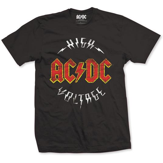 T-Shirt Ac/dc Mens Tee: High Voltage