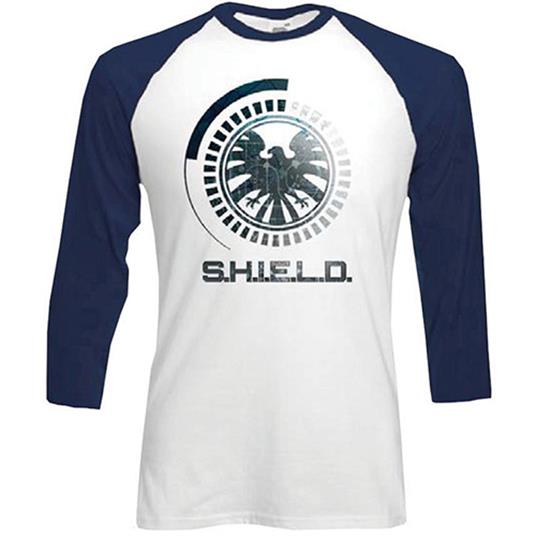 T-Shirt unisex Marvel Comics. Raglan/Baseball S.H.I.E.L.D. Symbol