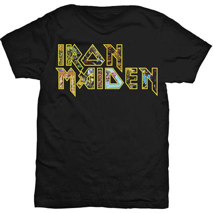 T-Shirt Unisex Iron Maiden. Eddie Logo Black