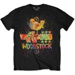 T-Shirt Unisex Woodstock. Splatter Special Edition Black