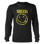 Maglia Manica Lunga Unisex Nirvana. Smiley Logo