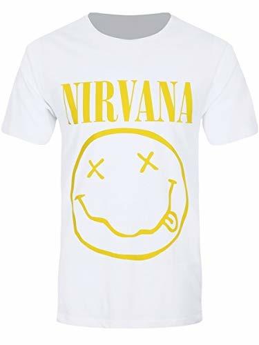 T-Shirt Unisex Tg. XL Nirvana. Yellow Smiley