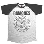 Maglia Manica Lunga Unisex Tg. 2XL Ramones. Raglan Baseball Presidential Seal