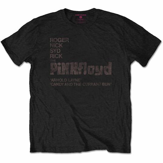 T-Shirt Unisex Tg. M. Pink Floyd: Arnold Layne Demo