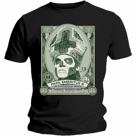 T-Shirt Unisex Tg. 2XL Ghost. Papa Cash