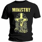 T-Shirt Unisex Tg. S Ministry. Holy Cow Block Letters