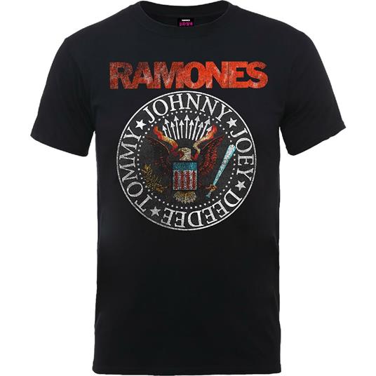 T-Shirt Unisex Tg. L Ramones. Vintage Eagle Seal - Rock Off - Idee regalo |  IBS