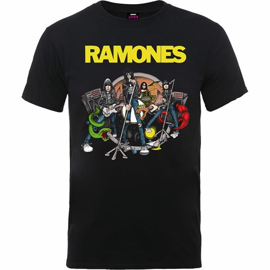 T-Shirt Unisex Tg. L Ramones. Road To Ruin
