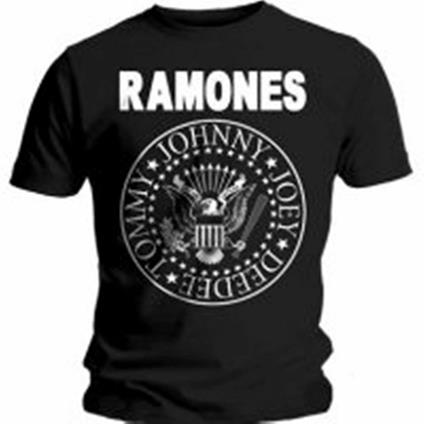 T-Shirt Unisex Tg. L. Ramones Mens Tee: Seal