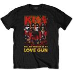 T-Shirt Unisex Tg. L Kiss. Love Gun Glow