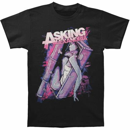 Asking Alexandria Men'S Tee: Coffin Girl Retail Pack Xx-Large