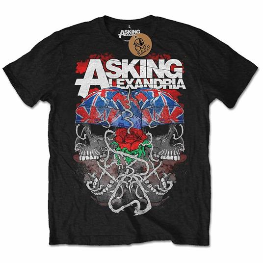 Asking Alexandria Men'S Tee: Flagdana Retail Pack Xx-Large