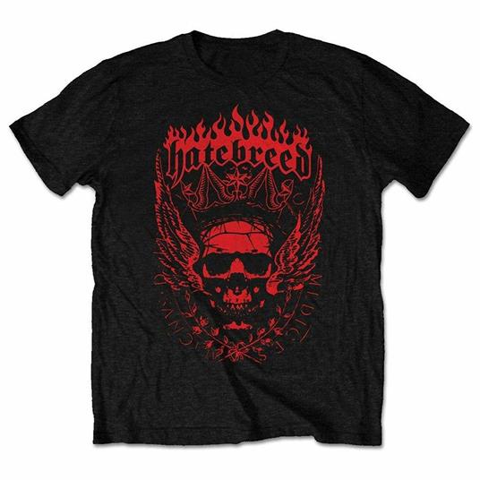 Medium. Hatebreed Mens Tee: Crown