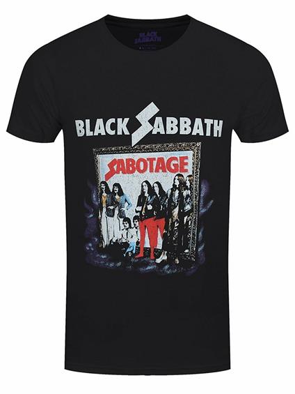 T-Shirt Unisex Tg. S Black Sabbath. Sabotage Vintage