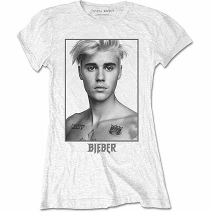 T-Shirt Donna Justin Bieber. Sorry Ladies (Back Print). Taglia M - Rock Off  - Idee regalo | IBS