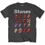 T-Shirt Unisex Tg. 2XL Rolling Stones. No Filter Evolution Grey