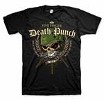 T-Shirt Unisex Tg. S Five Finger Death Punch. War Head With Back Printing