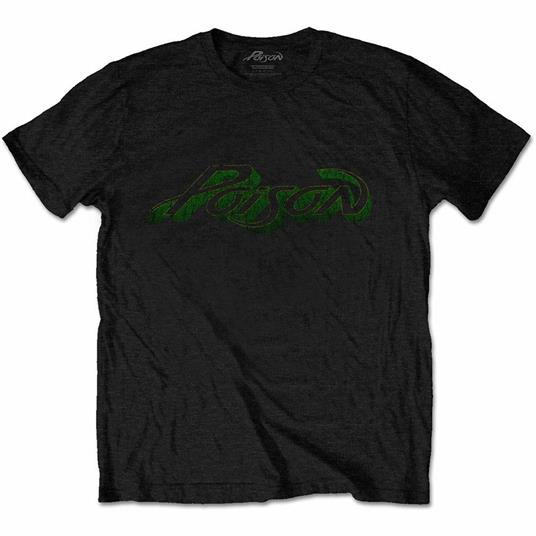 Poison Men'S Tee: Vintage Logo Small