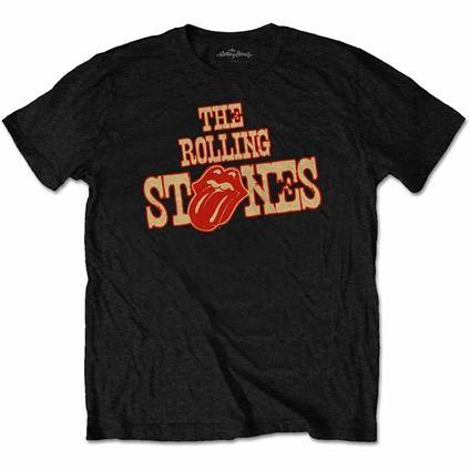 The Rolling Stones Men'S Tee: Wild West Logo Small