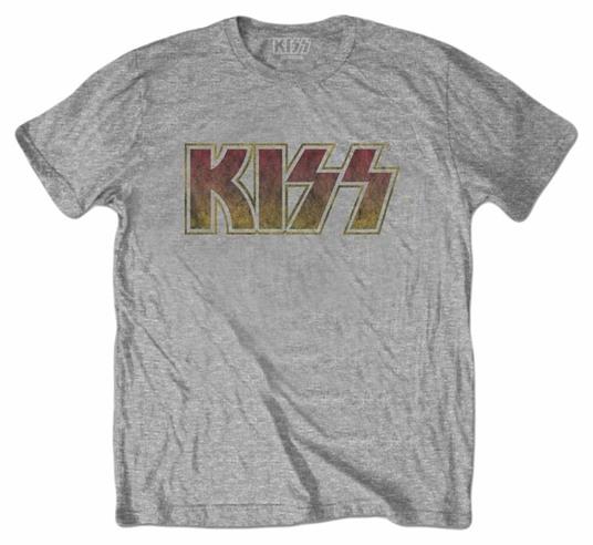 T-Shirt Unisex Tg. M Kiss - Vintage Classic Logo