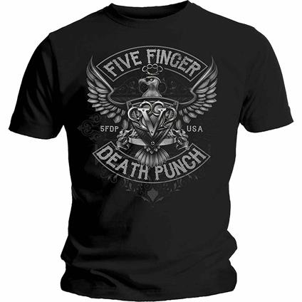 T-Shirt Unisex Five Finger Death Punch. Howe Eagle Crest. Taglia XL