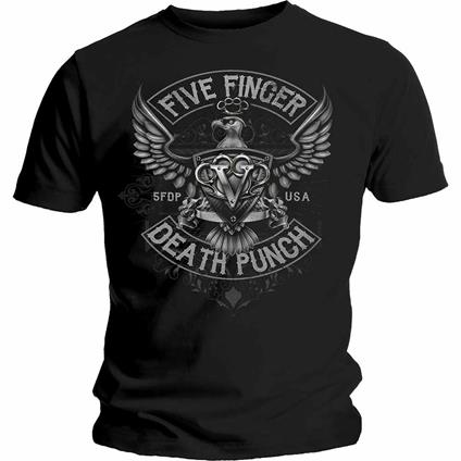 T-Shirt Unisex Five Finger Death Punch. Howe Eagle Crest. Taglia 2XL