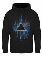 Felpa Con Cappuccio Unisex Tg. M. Pink Floyd: The Dark Side Of The Moon Blue Splatter