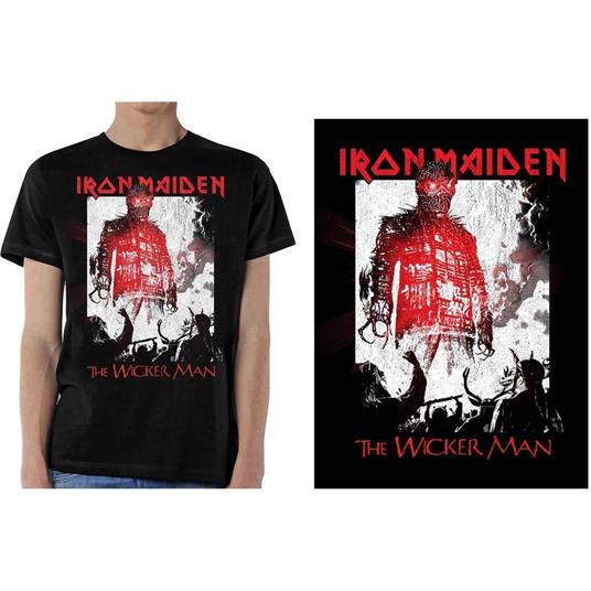 T-Shirt Unisex Tg. L. Iron Maiden: The Wicker Man Smoke - Rock Off - Idee  regalo | IBS