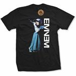 T-Shirt Taglia Small. Eminem Ladies Tee: Mic. Pose