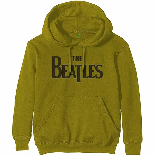 Felpa Con Cappuccio Unisex Tg. S Beatles: Drop T Logo Green