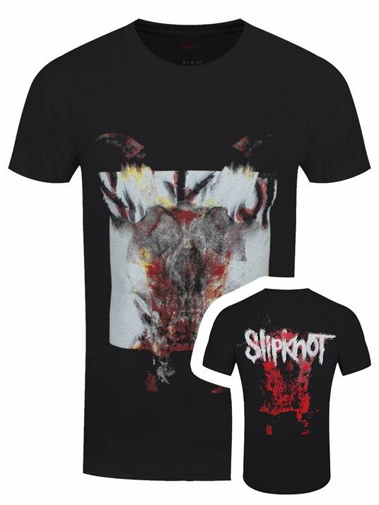 T-Shirt Unisex Tg. 2XL. Slipknot - Devil Single - Logo Blur