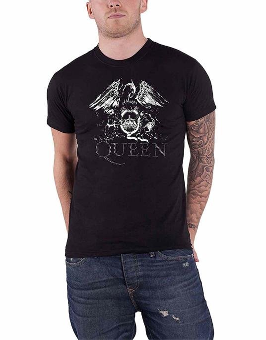 T-Shirt Unisex Tg. XL. Queen: Crest Logo