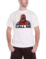 T-Shirt Unisex Tg. L. Marvel Comics: Deadpool Call Me