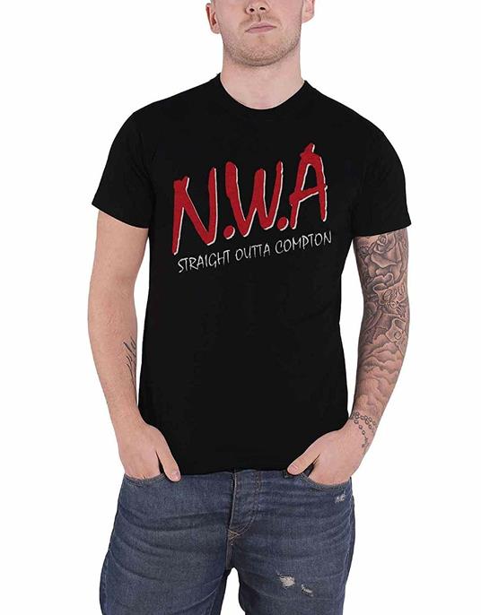 T-Shirt Unisex Tg. L. N.W.A.: Straight Outta Compton