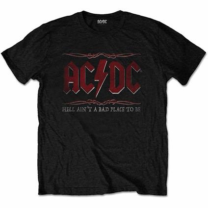 T-Shirt Unisex Tg. S. Ac/Dc: Hell AinT A Bad Place