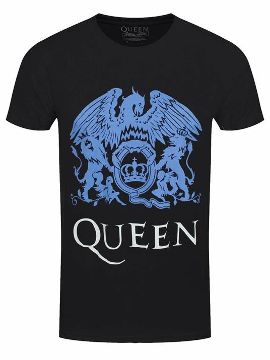 T-Shirt Unisex Tg. L. Queen: Blue Crest