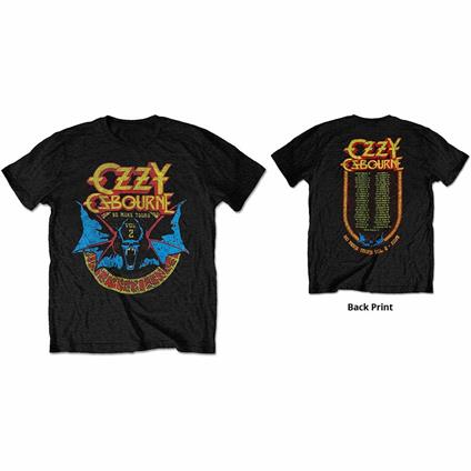 T-Shirt Unisex Tg. XL. Ozzy Osbourne: Bat Circle