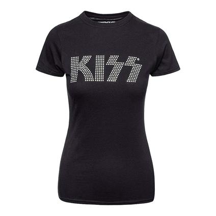 T-Shirt Donna Tg. M. Kiss: Logo