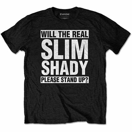 T-Shirt Unisex Tg. M. Eminem: The Real Slim Shady