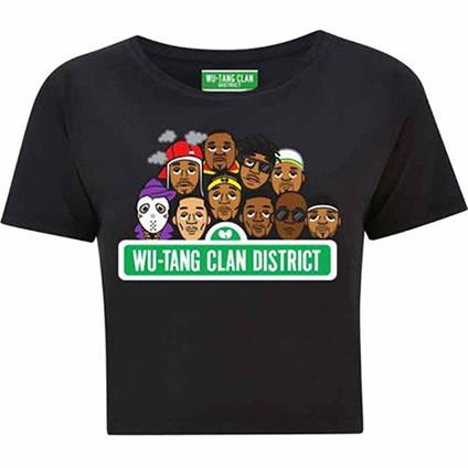 T-Shirt Donna Tg. S. Wu-Tang Clan: Cropped Sesame Street