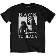 T-Shirt Unisex Tg. L Amy Winehouse. Back To Black