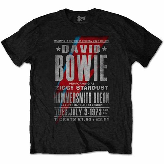 T-Shirt Unisex Tg. 3XL David Bowie: Hammersmith Odeon