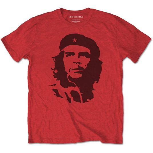 T-Shirt Unisex Tg. M Che Guevara: Black On Red