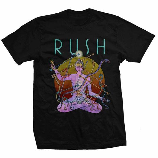 Rush: Snakes & Arrows Tour 2007. Back Print. T-Shirt Unisex Tg. XL