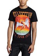 T-Shirt Unisex Tg. XL. Led Zeppelin: Usa Tour 75.