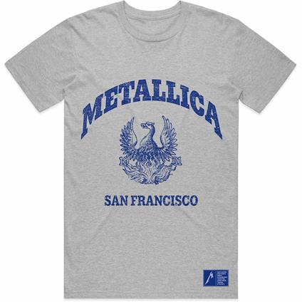 Metallica: College Crest (T-Shirt Unisex Tg. M)