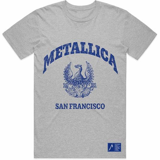 Metallica: College Crest (T-Shirt Unisex Tg. M)