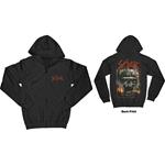 Felpa Con Cappuccio Unisex Tg. 2XL. Slayer: Zipped Etched Skull