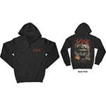 Felpa Con Cappuccio Unisex Tg. 3XL. Slayer: Zipped Etched Skull