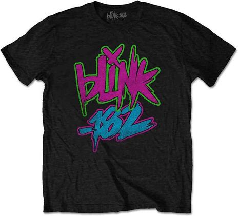 Blink-182: Neon Logo (T-Shirt Unisex Tg. S) - 2